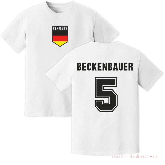 Beckenbauer Germany Training Jersey (White) UEFA Euro