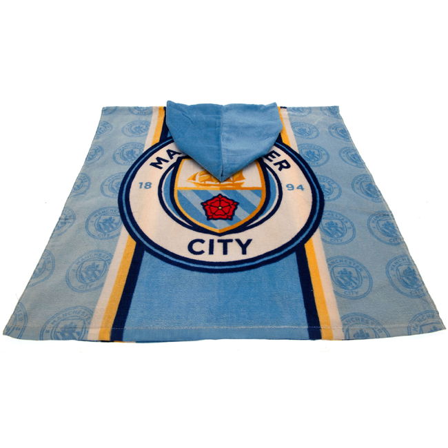 football shirt Manchester City FC Kids Hooded Poncho