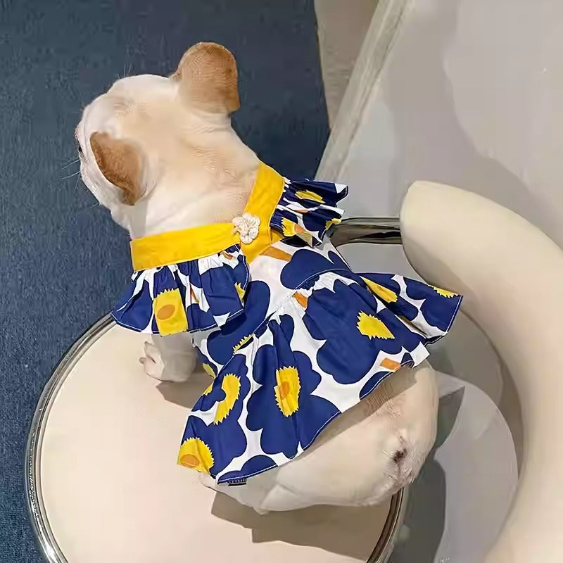 French Bulldog Rosellea Frenchie Summer Princess Dress – Thin