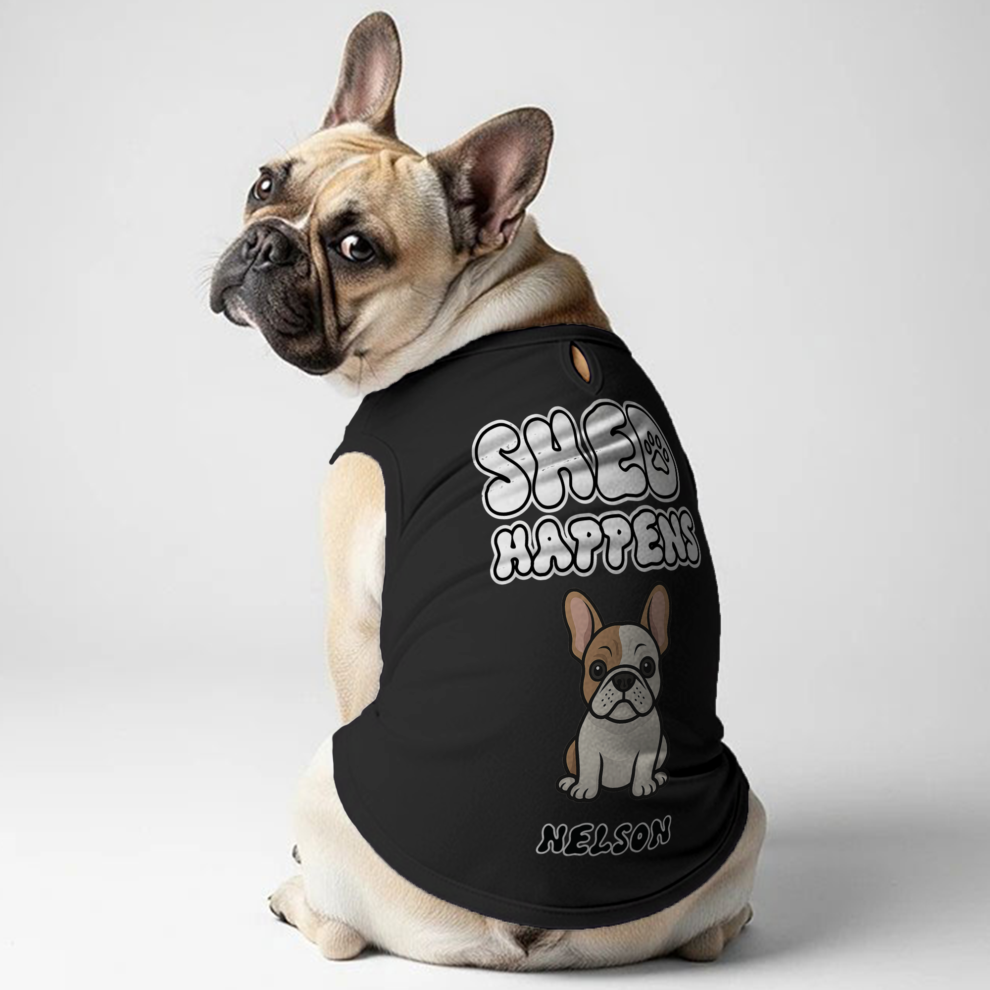 Shed Happens - Personalized Frenchie Shirt | Custom Dog T-Shirt for French Bulldogs