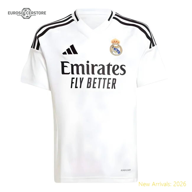 Real Madrid 2024-25 Home Fan Version For Kids (Kids) Soccer Jersey