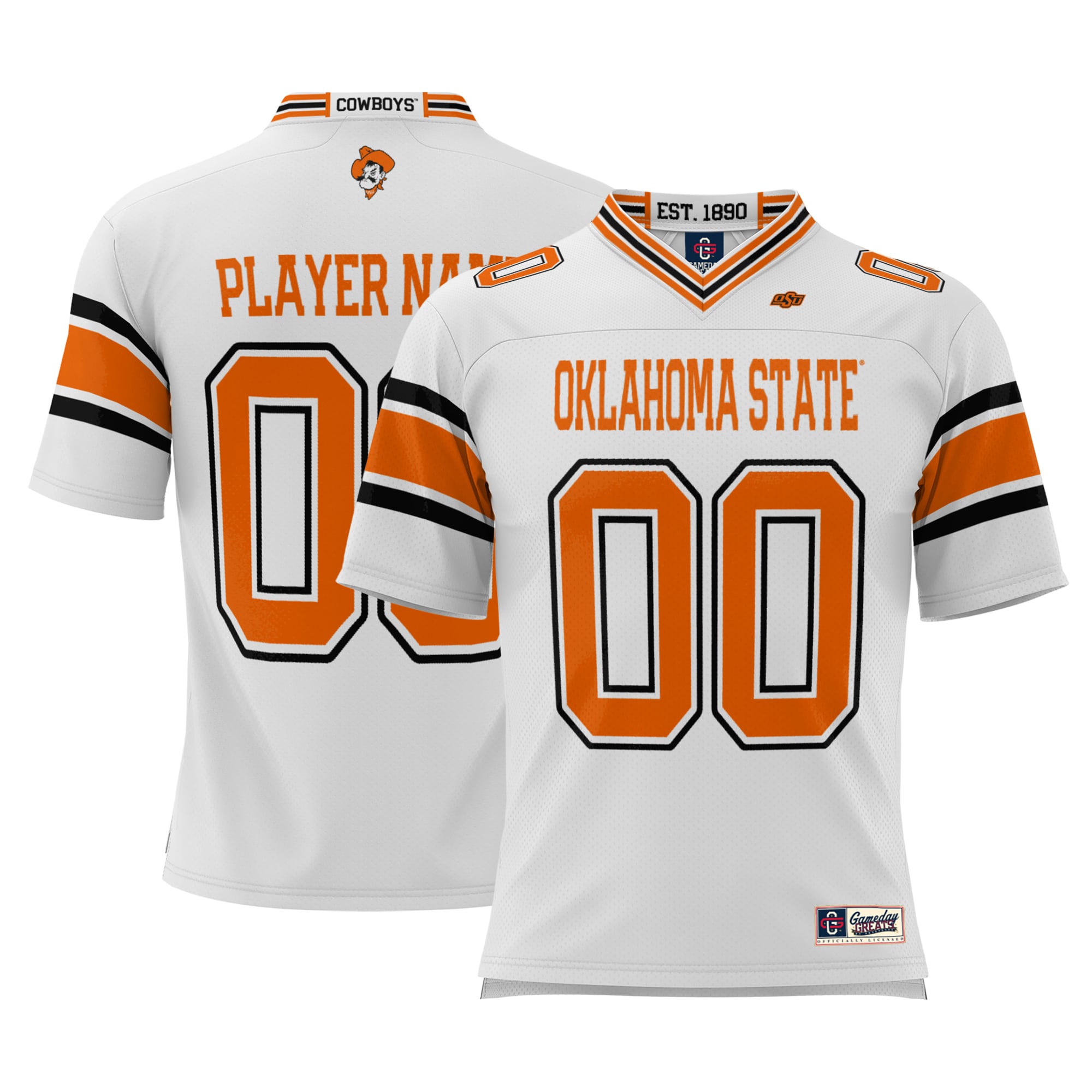 [DDG] Oklahoma State Cowboys GameDay Greats Youth NIL Pick-A-Player Football Jersey - White