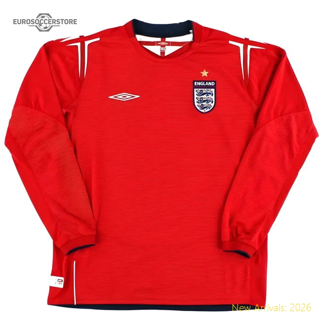 England 2004 Away Jersey Shirt Football Fan Apparel Football Fan For Football Fans