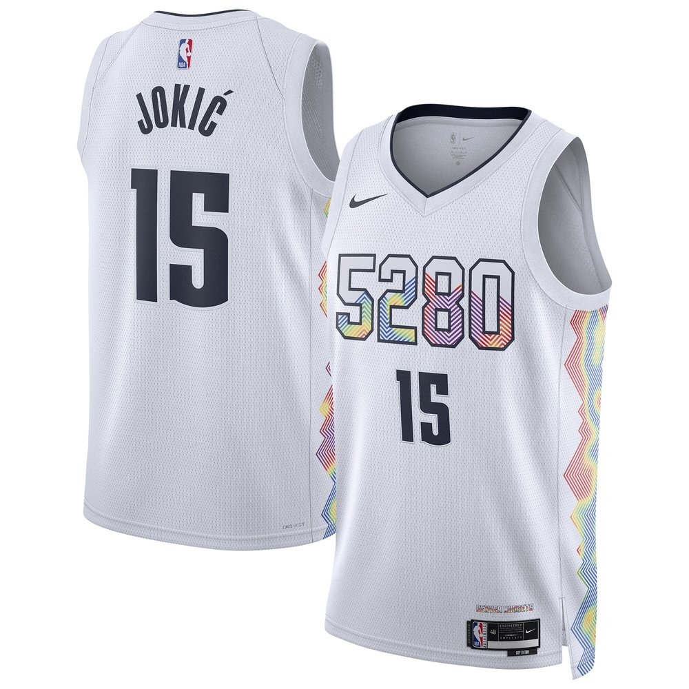 Pro Grade Jersey Denver Nuggets Nikola Jokic - White City Edition