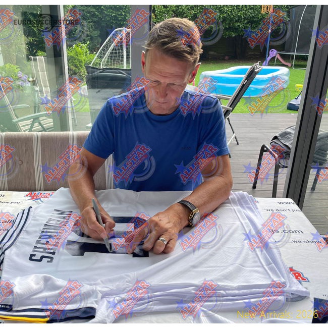 Sheringham Signed Stadium Wear Jersey Supporter Exclusive