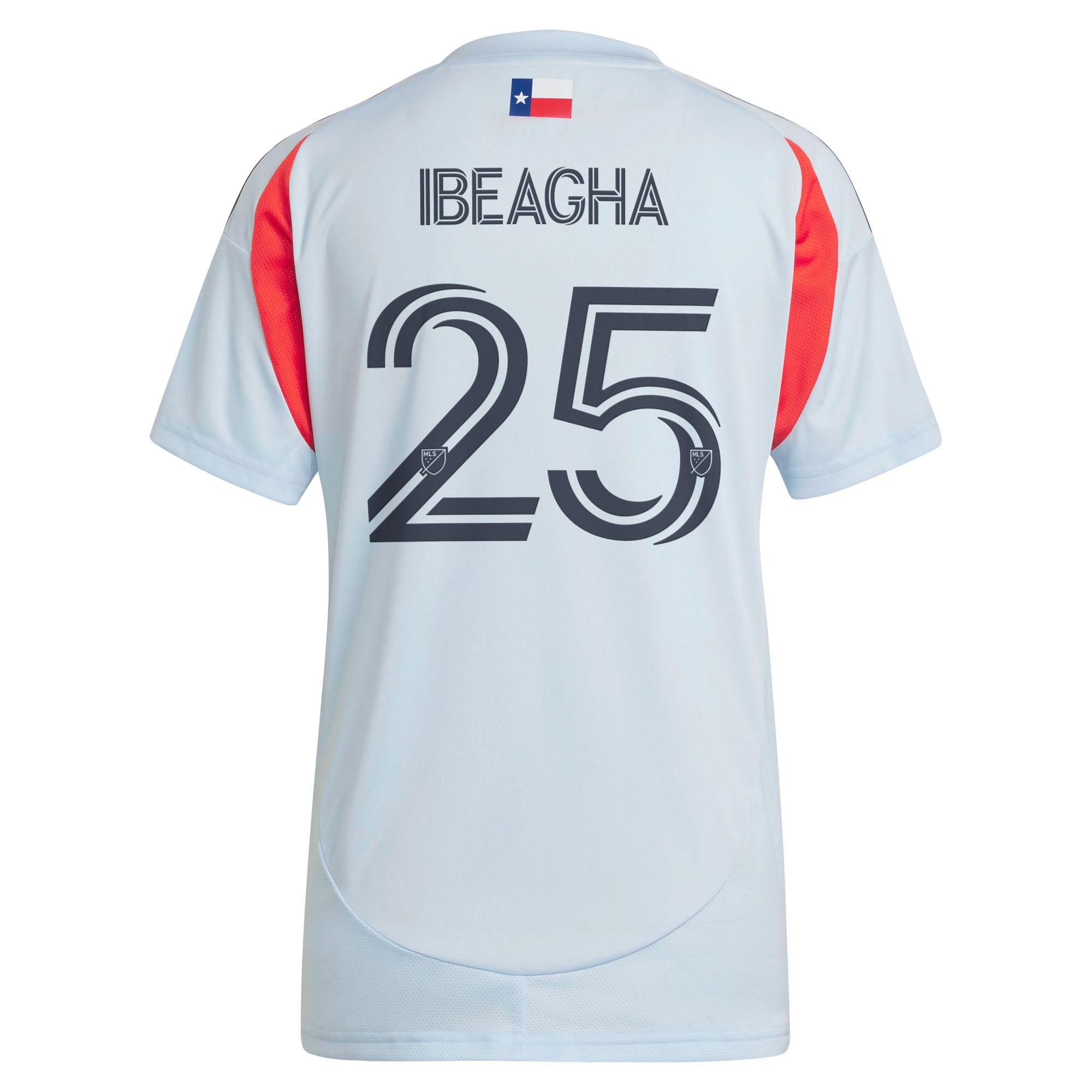 [LK] Sebastien Ibeagha FC Dallas Women's 2025 The Inferno Kit Replica Player Jersey - Light Blue