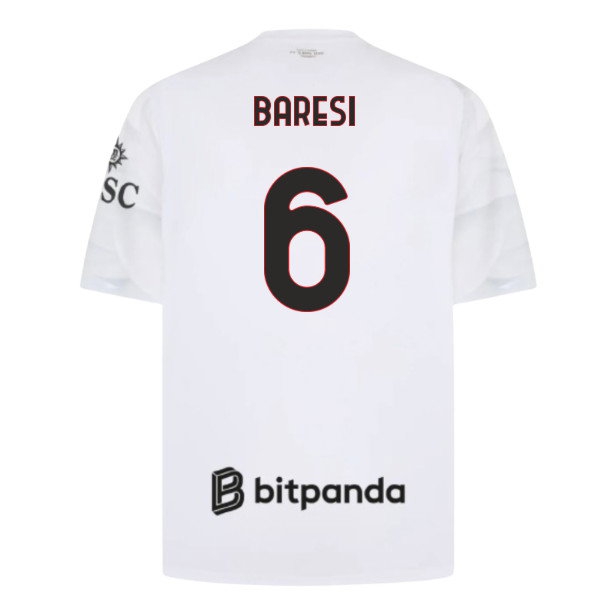 [WSG] 2026 2027 AC Milan Shirt Away Uniform (Baresi 6)