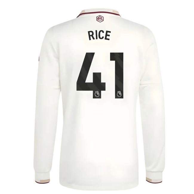 Arsenal Third Jersey 2025-20 Rice 41 L S