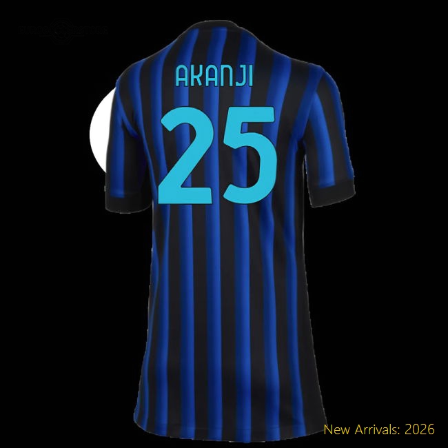 Inter Milan 2024-25 Home Fan Version For Kids (Akanji Match Day Shirt