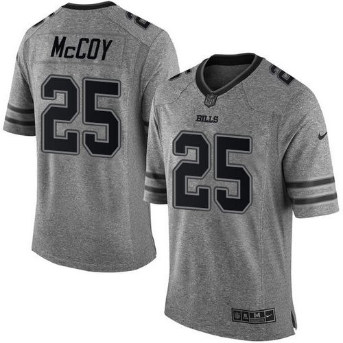 NFL BUF Bills #25 LeSean McCoy Gray Limited Jersey - Authentic Quality