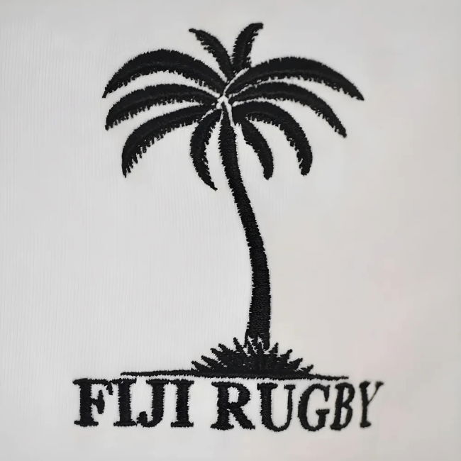 Pro-Grade Fiji 1970 Vintage White Rugby Shirt Aero-Dynamic