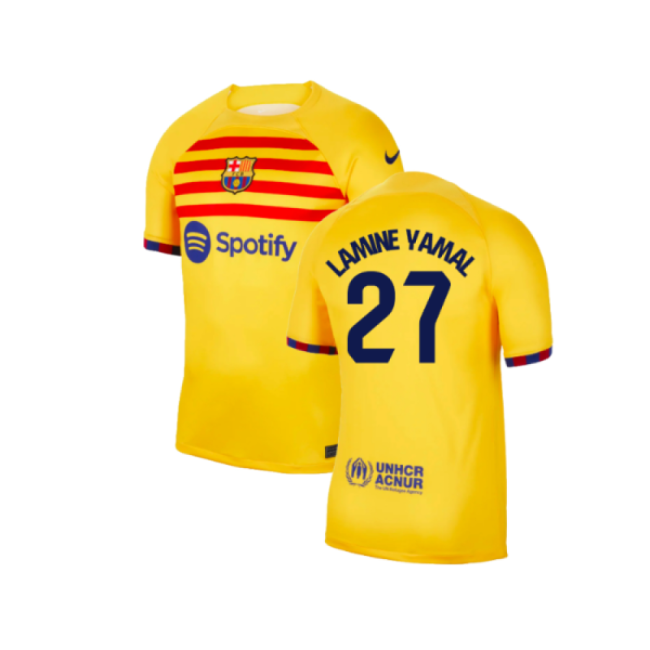 2023-2024 Barcelona Vintage Football Shirt (Lamine Yamal 27)