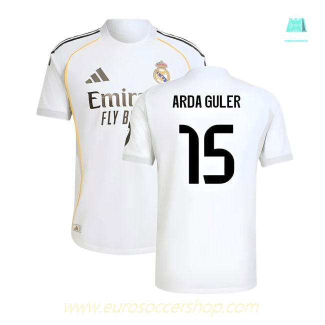 2025-2026 Real Madrid Authentic Home Shirt (Arda Guler 15)