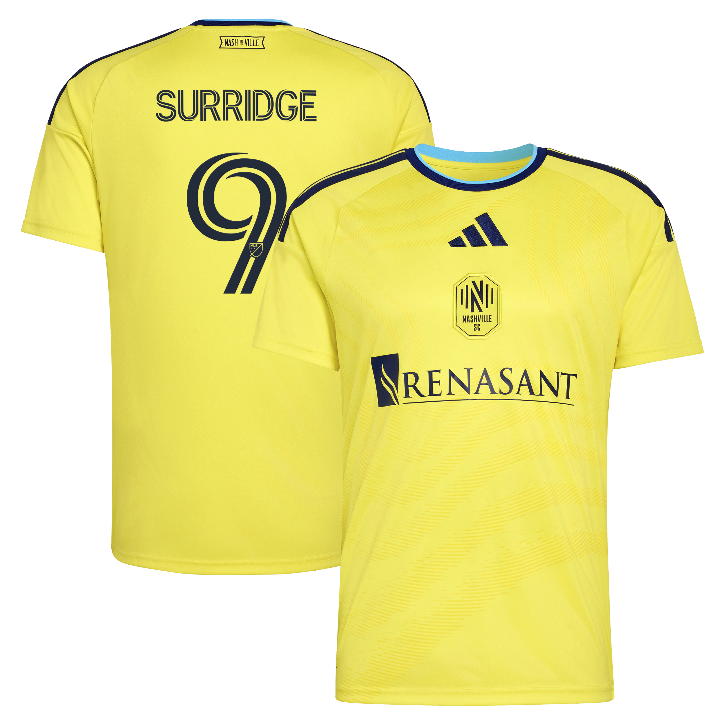 [JED] Women's Sam Surridge Nashville SC 2026 The Reverb Kit Replica Jersey - Yellow