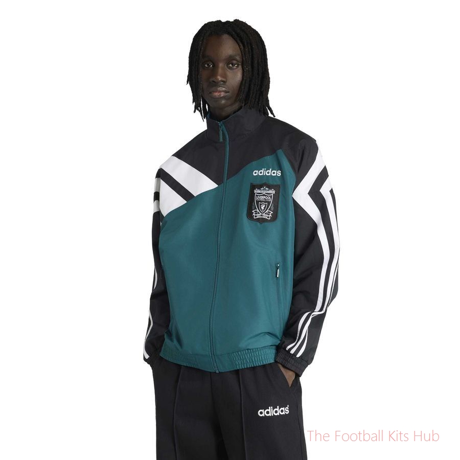 Liverpool Track Top Bringback 1995/96 - Rich Green/Black
