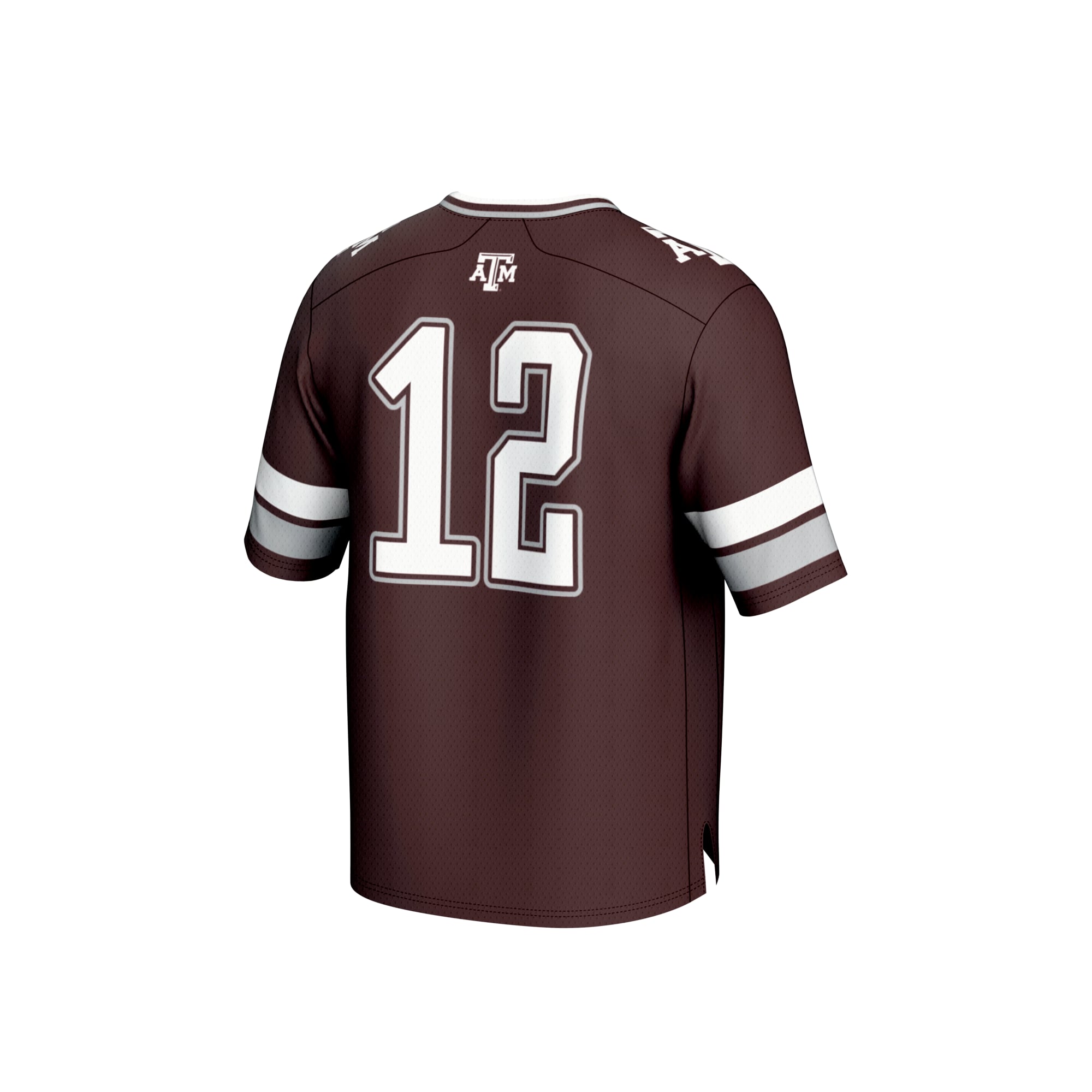 #12 Maroon Texas A&M Aggies Lightweight Collegiate Football Fashion Jersey