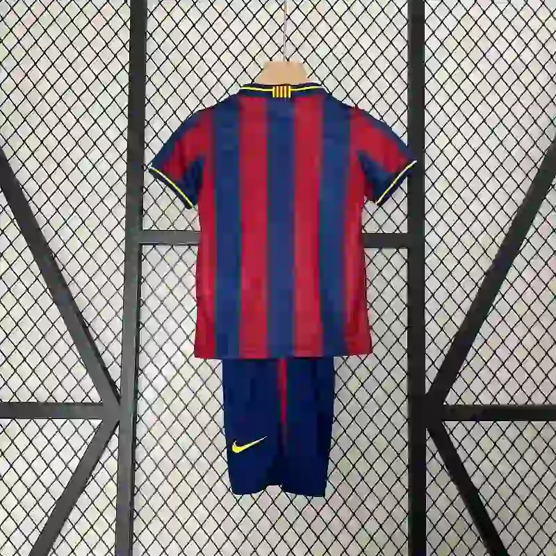 2009-2010 Kids Barcelona Jersey retro kit