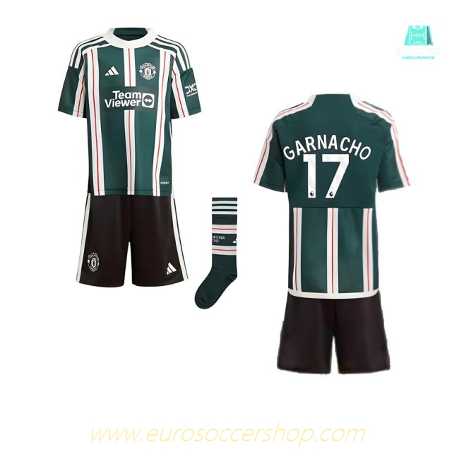 2023-2024 Man Utd Away Mini Kit (Garnacho 17)