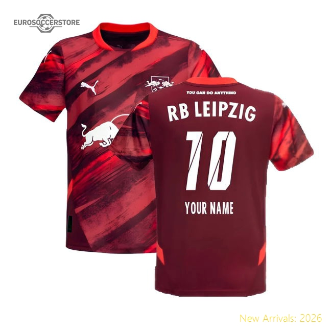 Away Club Teams,Red Bull Leipzig 2024-2025 Red Kit Shirt