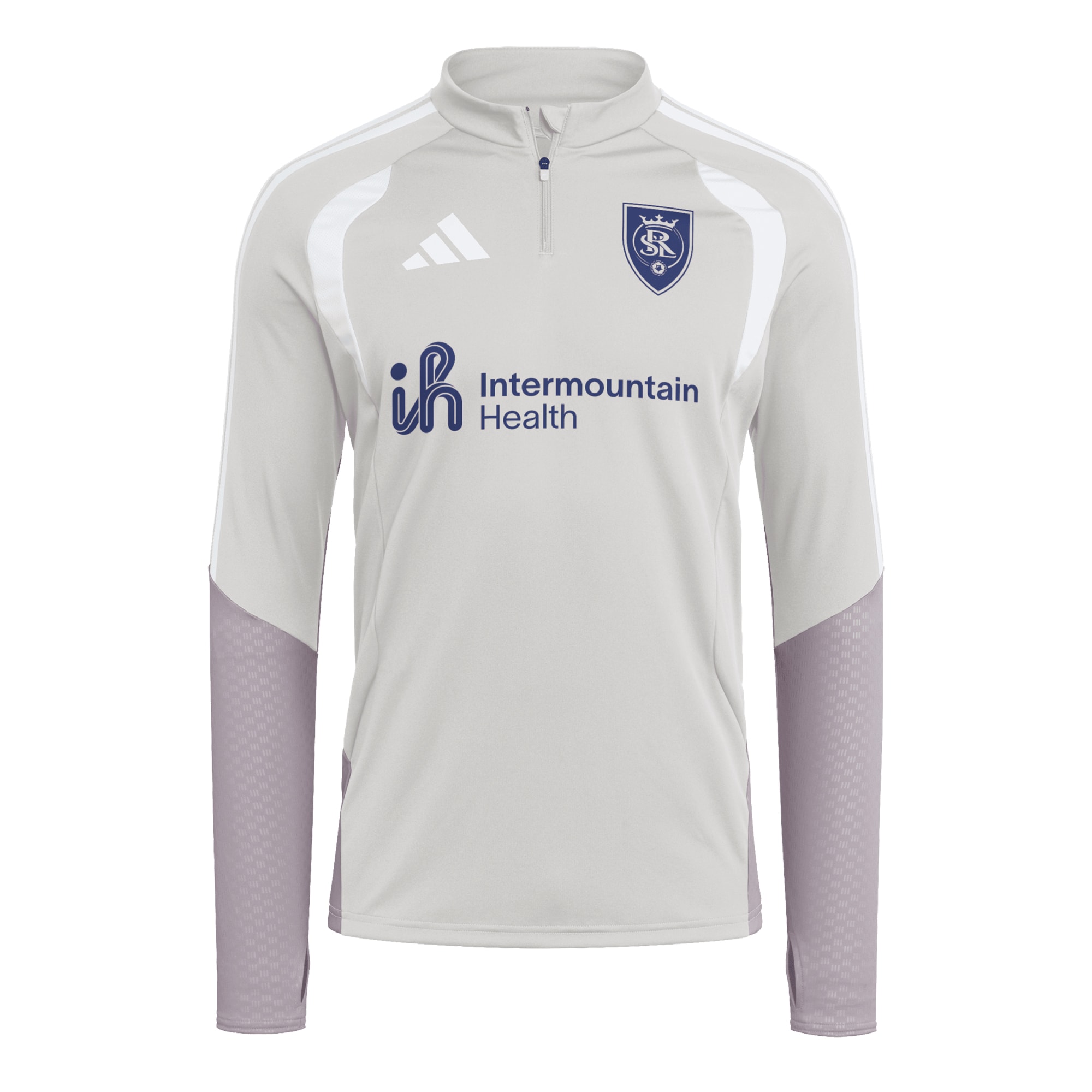 [LK] Real Salt Lake 2026 Tiro Competition Quarter-Zip Training Jersey Top - Silver