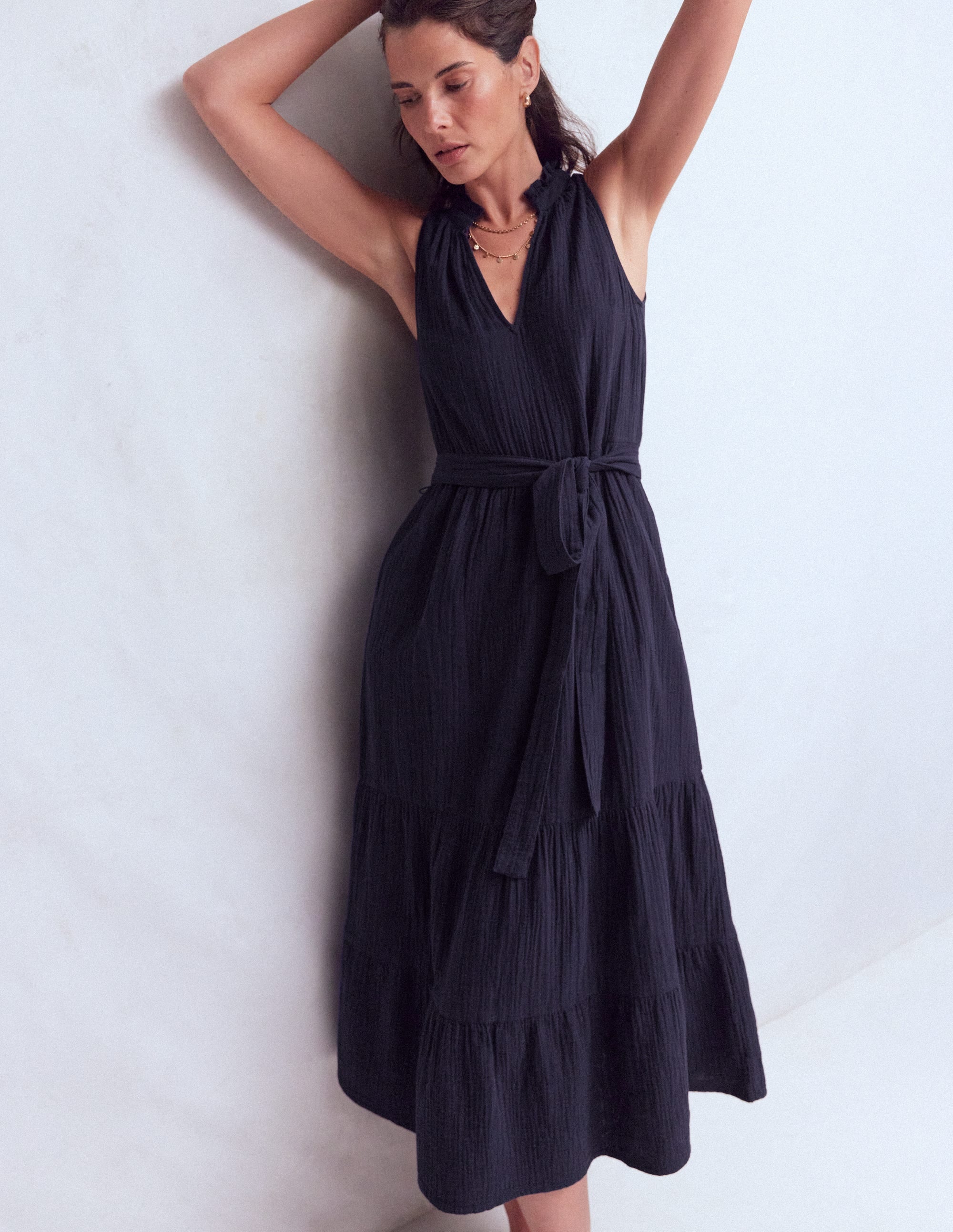 Viv Double Cloth Maxi Dress