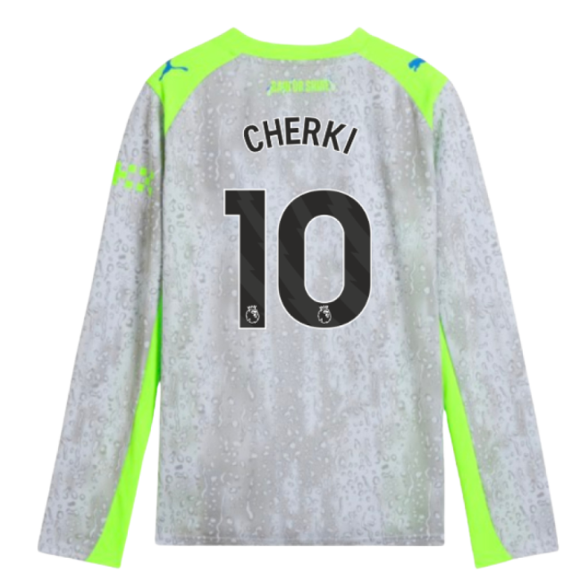 Kids Classic 2025-2026 Man City Third Retro Jersey (Cherki 10)