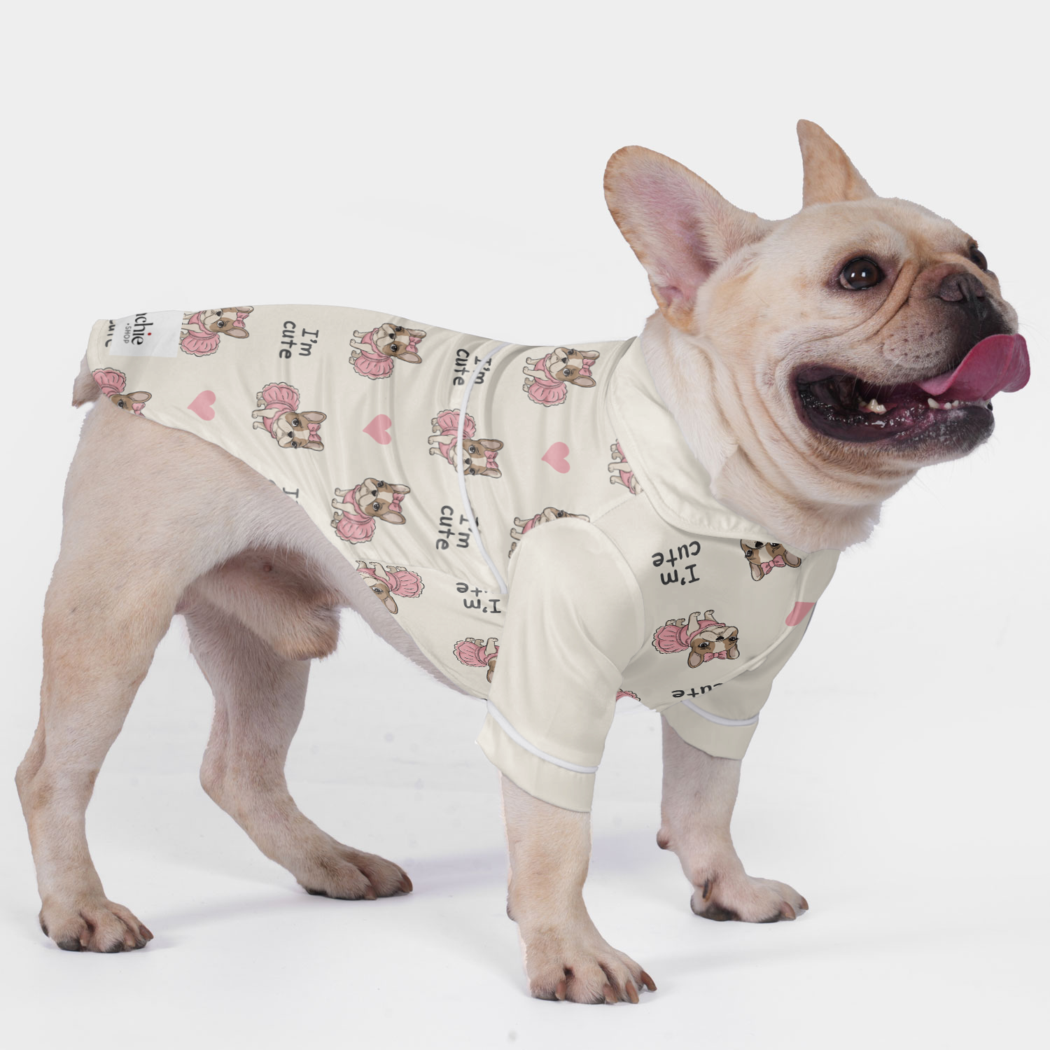 Premium Trendy Finn - Pajamas For French Bulldog for Home Use