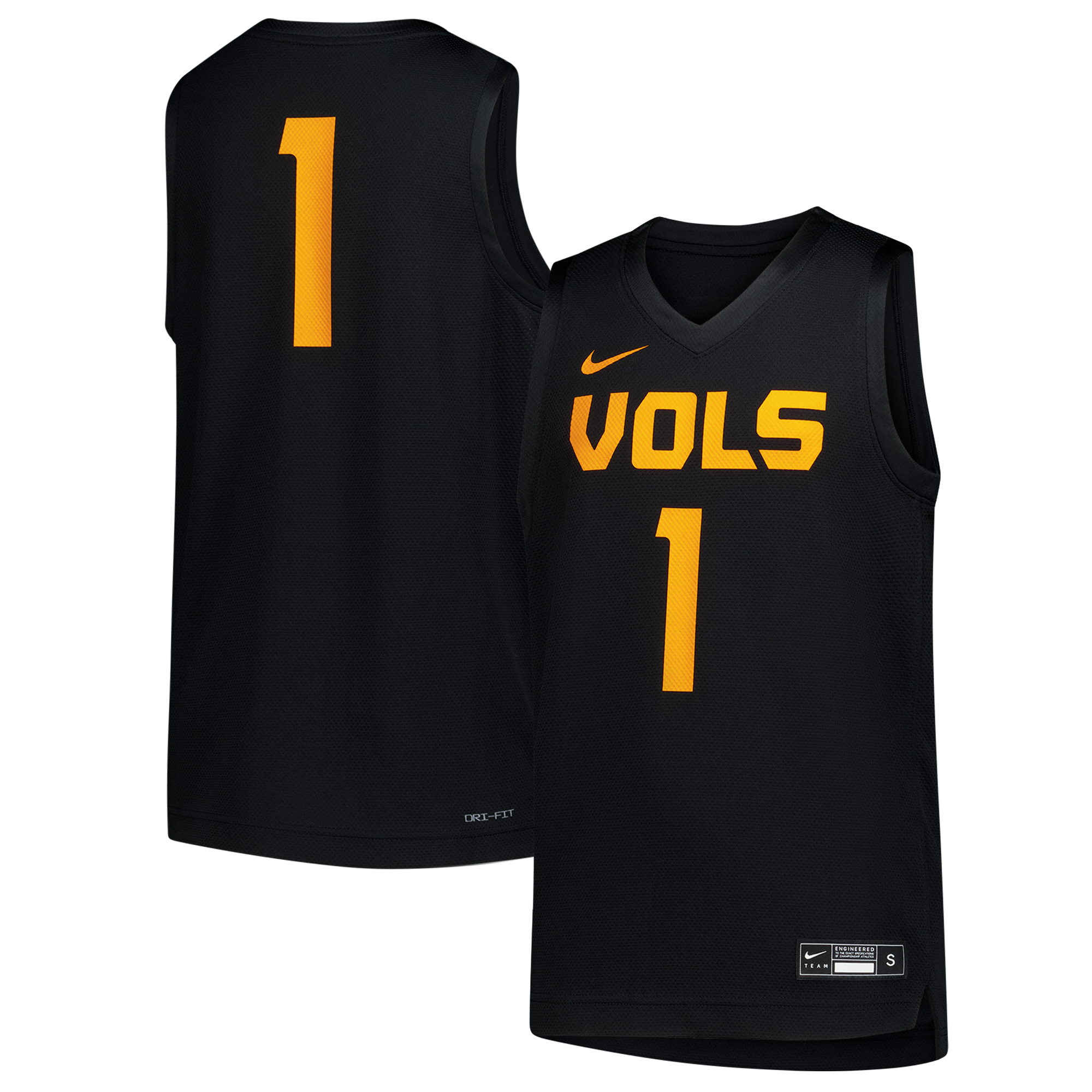 [NJP] Tennessee Volunteers Replica Basketball Jersey - Black