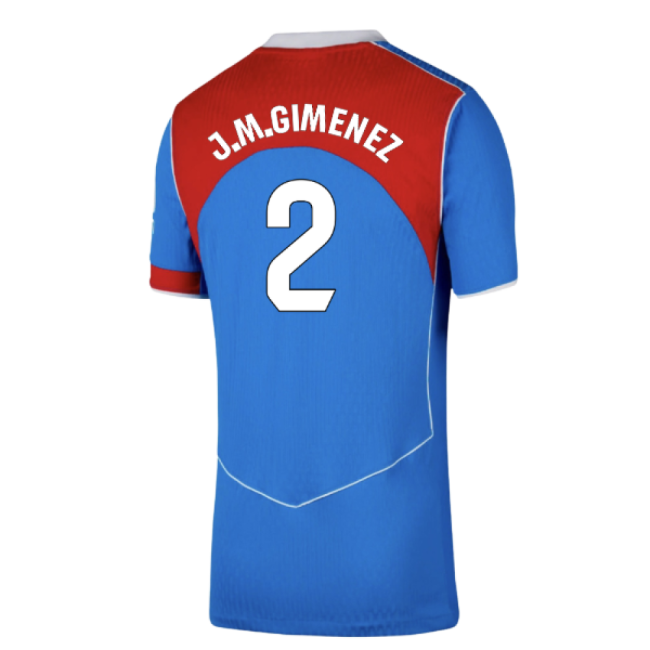 2025-2026 Madrid Atletico Madrid Third Shirt (J.M.Gimenez 2)