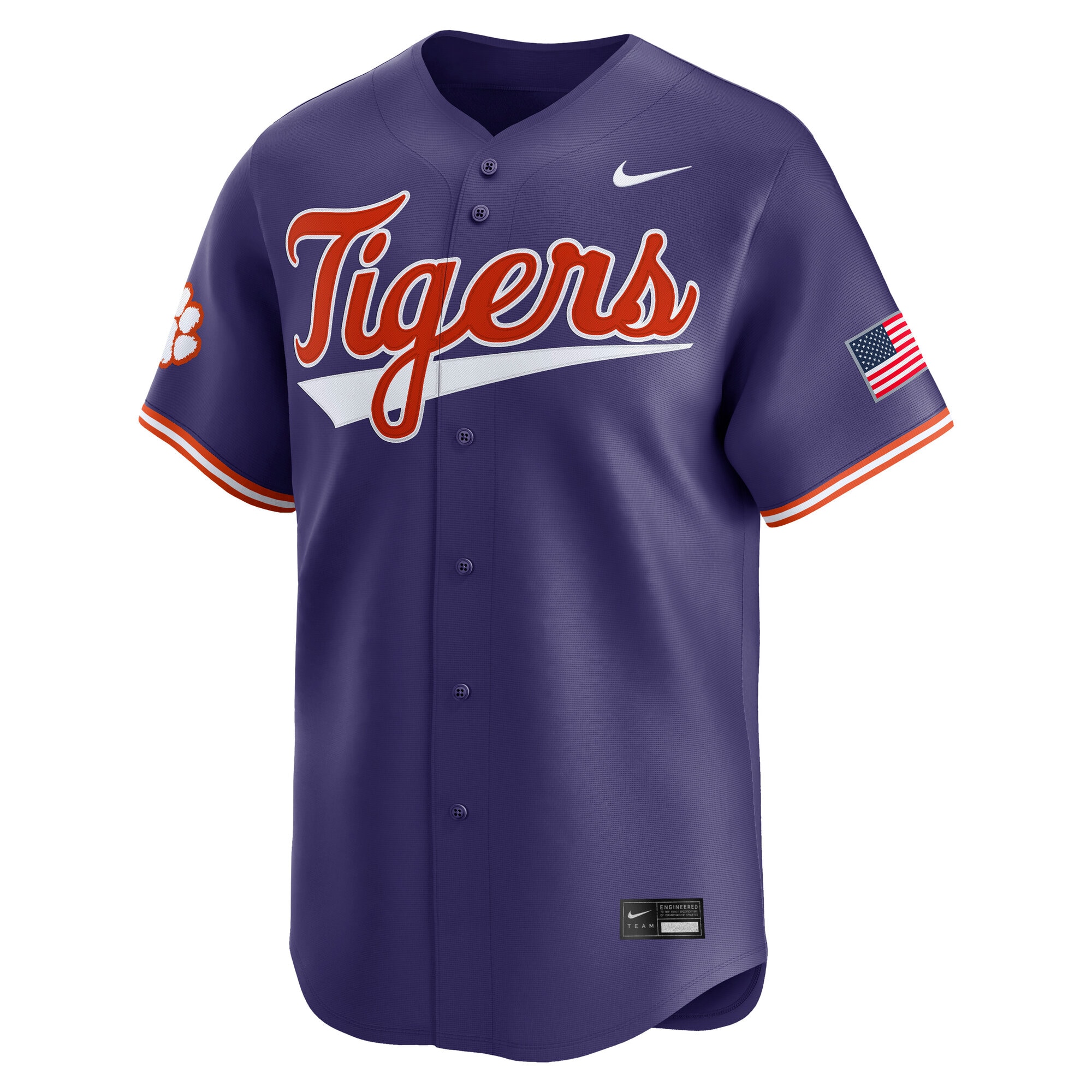 [DDG] Clemson Tigers Baseball Limited Jersey - Purple