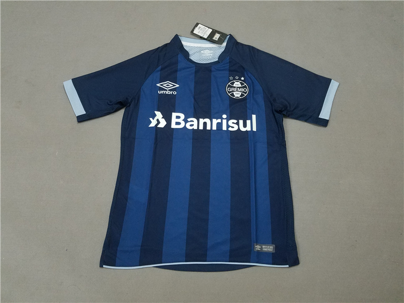Gremio Away 201718 Navy Blue Soccer Jersey Shirt - Official Replica