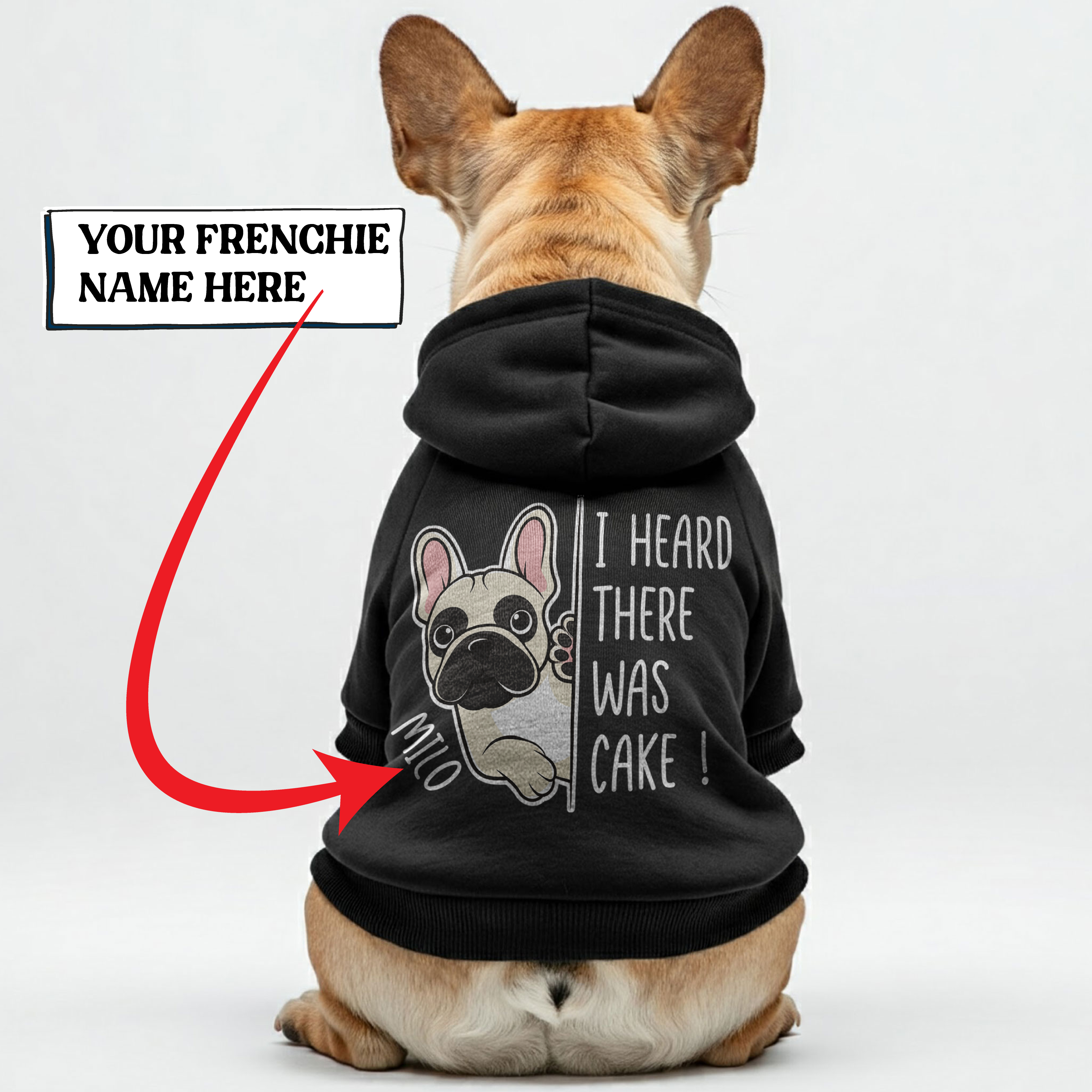 Stylish Personalized French Bulldog Hoodies With Funny Quotes And Cus...