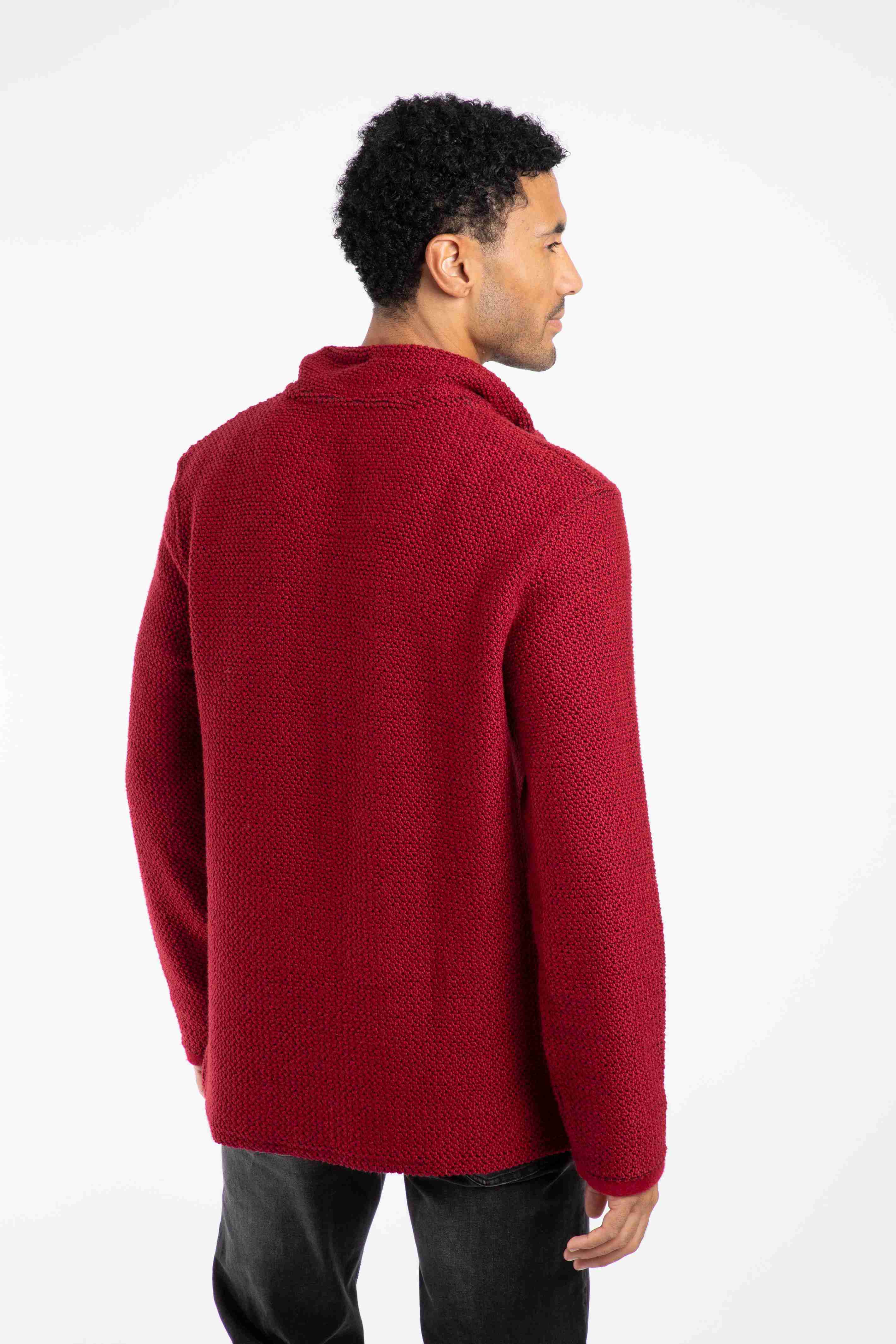 Cruiser 1/4 Zip Macaroni Sweatshirt Garnet