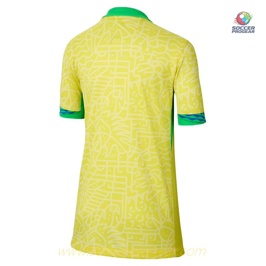 Children's Brazil Home Soccer Shirt 2024/25 Collection