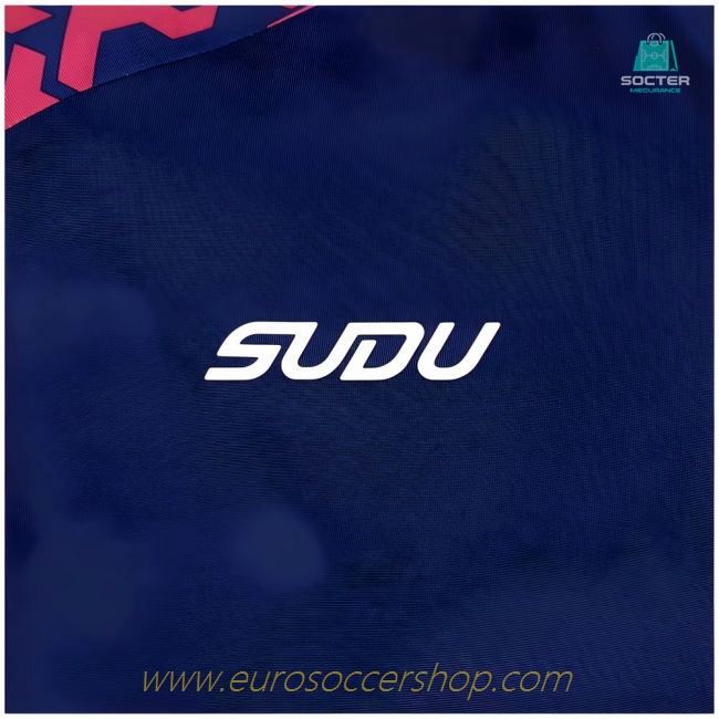 2024-2025 Wolves Pre Match 1/4 Zip Top (Blue/Pink)