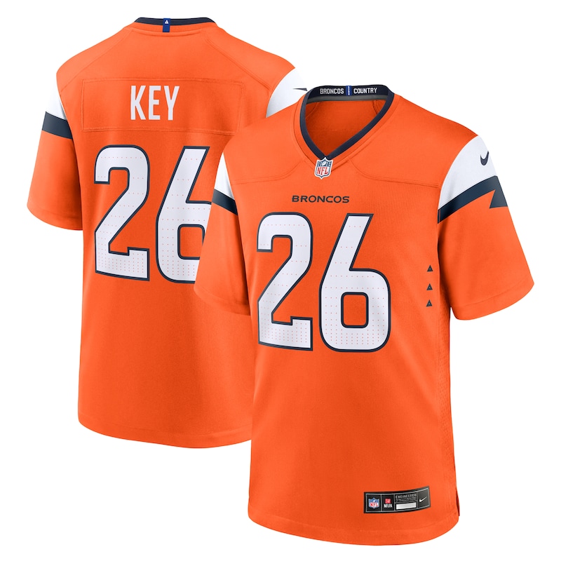 None Devon Key DEN Broncos Iconic Durable Jersey for NFL Fans