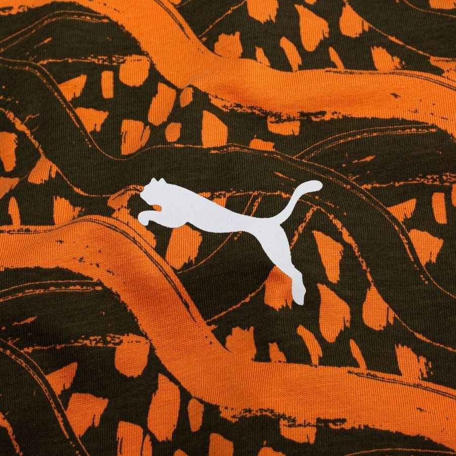 [EFKS] Ivory Coast FtblCulture AOP Black/Loden Green/Melon Orange Apparel T
