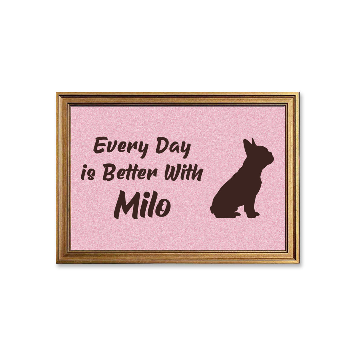 French Bulldog Norm Personalized Framed Poster • Wall Decoration Durable Dog Item