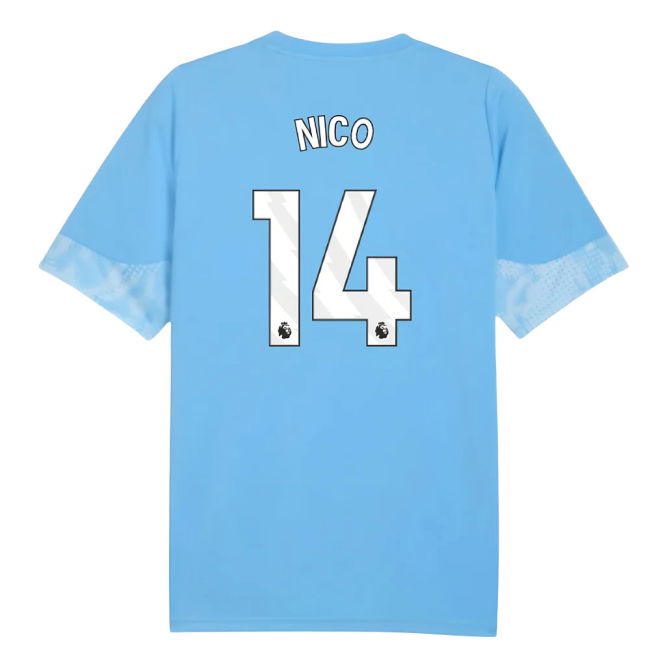Man City Training Football Shirt 2025-20 - Nico 14 L M S
