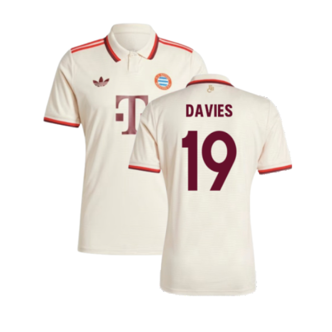 2024-2025 Bayern Third Shirt (Davies 19) Antibacterial Stretch Fabric