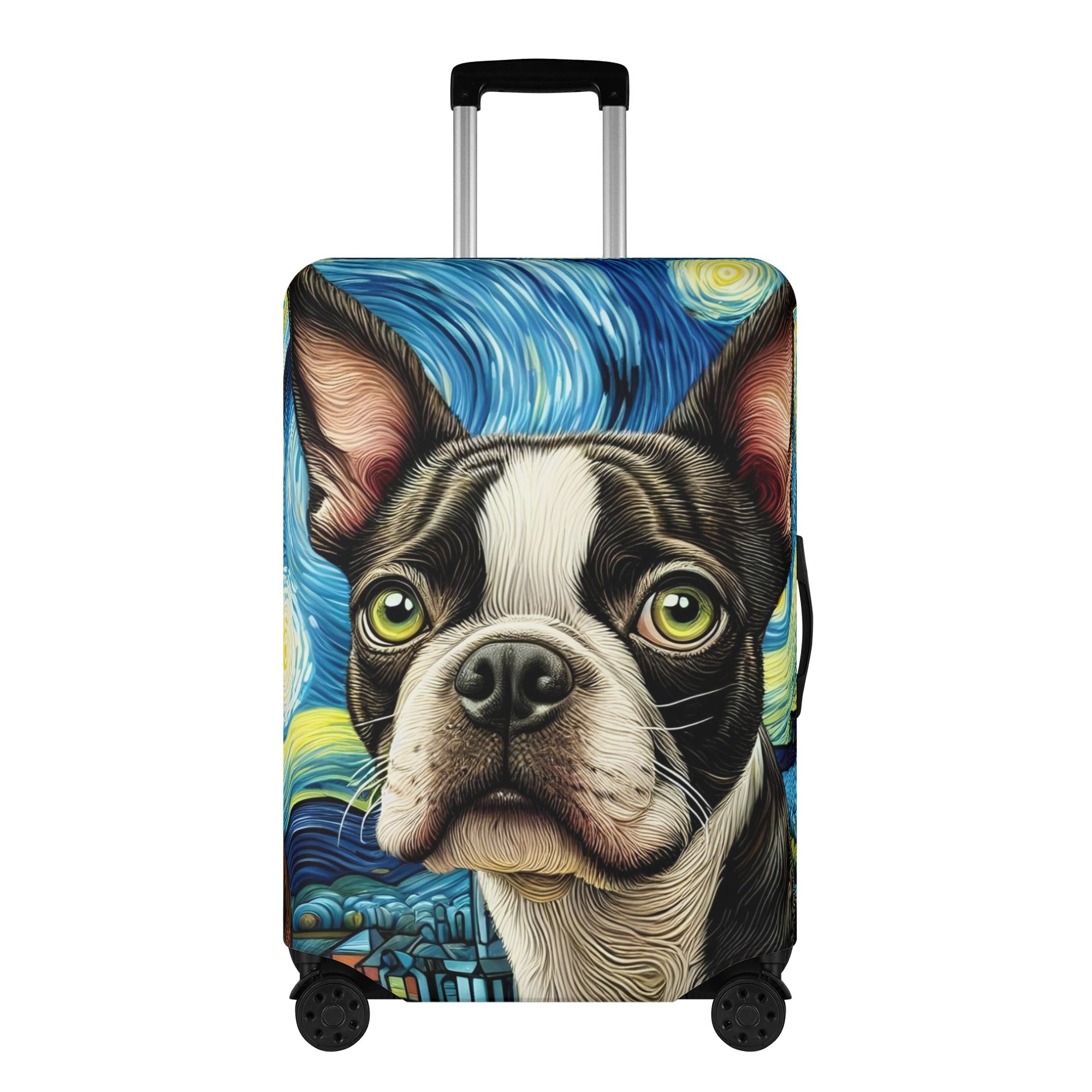French Bulldog Joey Luggage Cover For Boston Terrier Lovers Durable Dog Item