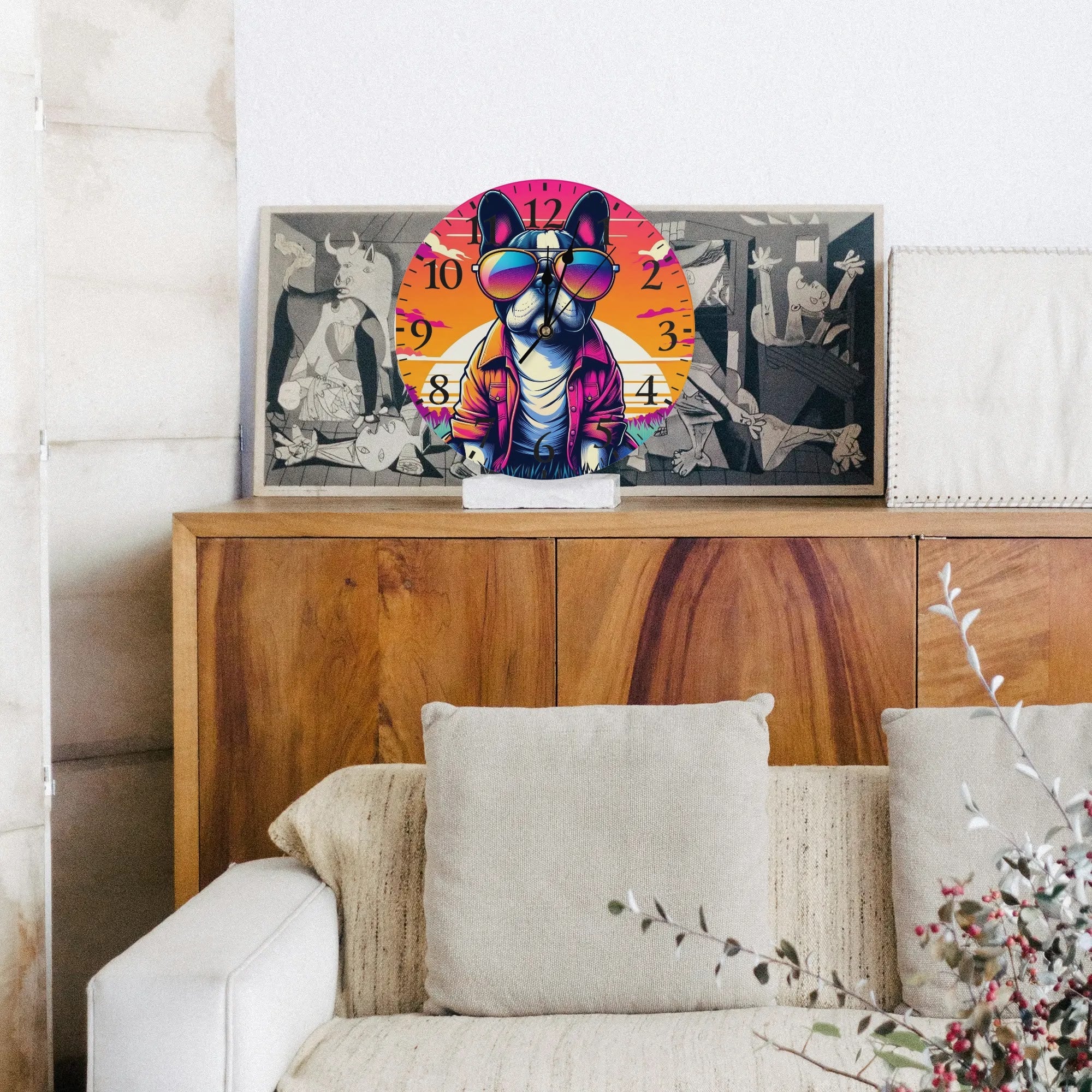 High-Quality Trendy Stella - Frameless Wall Clock for Dog Owners Stylish