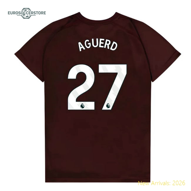 West Ham United Poly T-Shirt (Claret/Blue) - Kids (Aguerd 27)