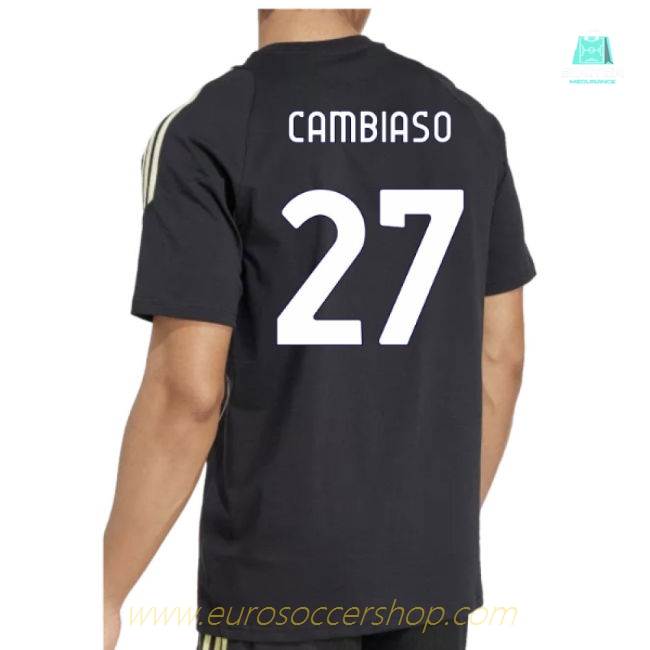 2025-2026 Juventus Training Tee (Black) (Cambiaso 27)