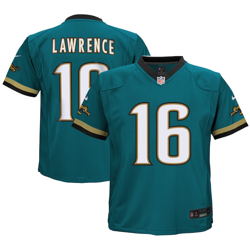 None Trevor Lawrence Team Captain JAX Jaguars Authentic Jersey