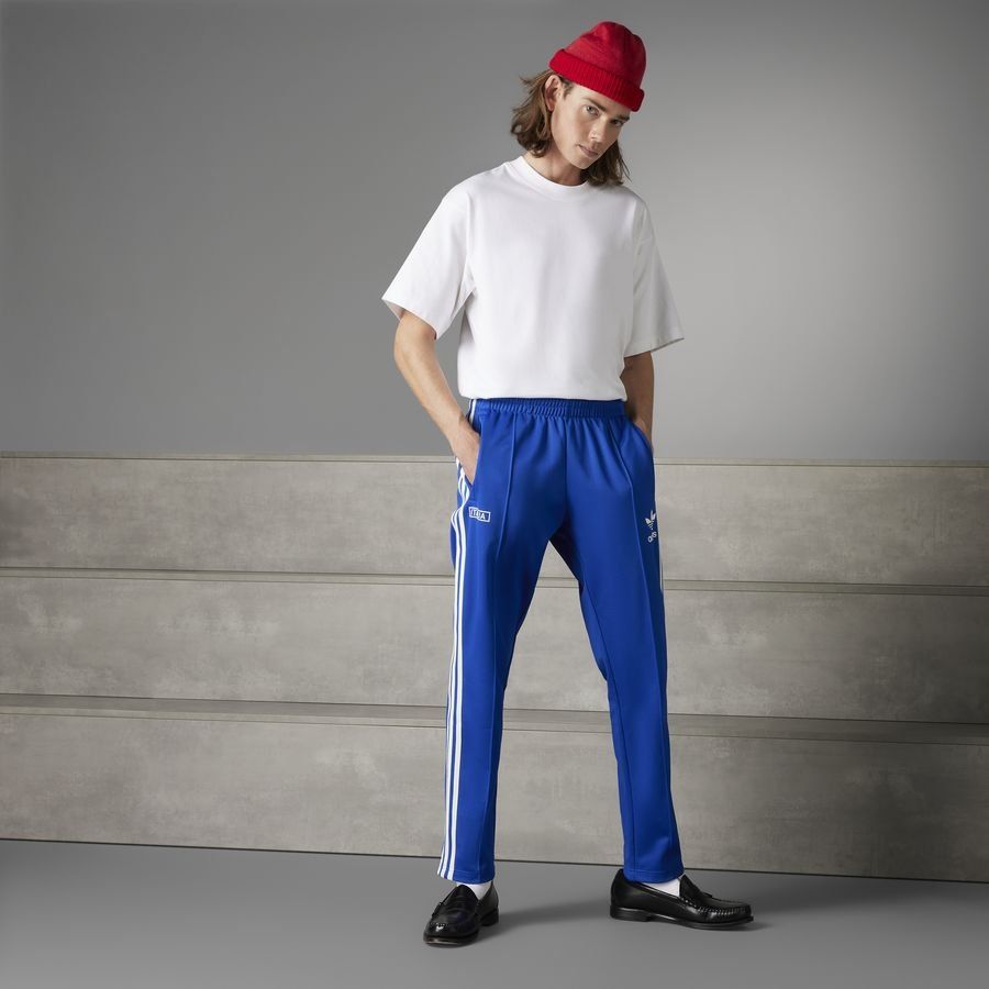 Italy Track Bottoms Og Beckenbauer Royal Blue Supporter Version