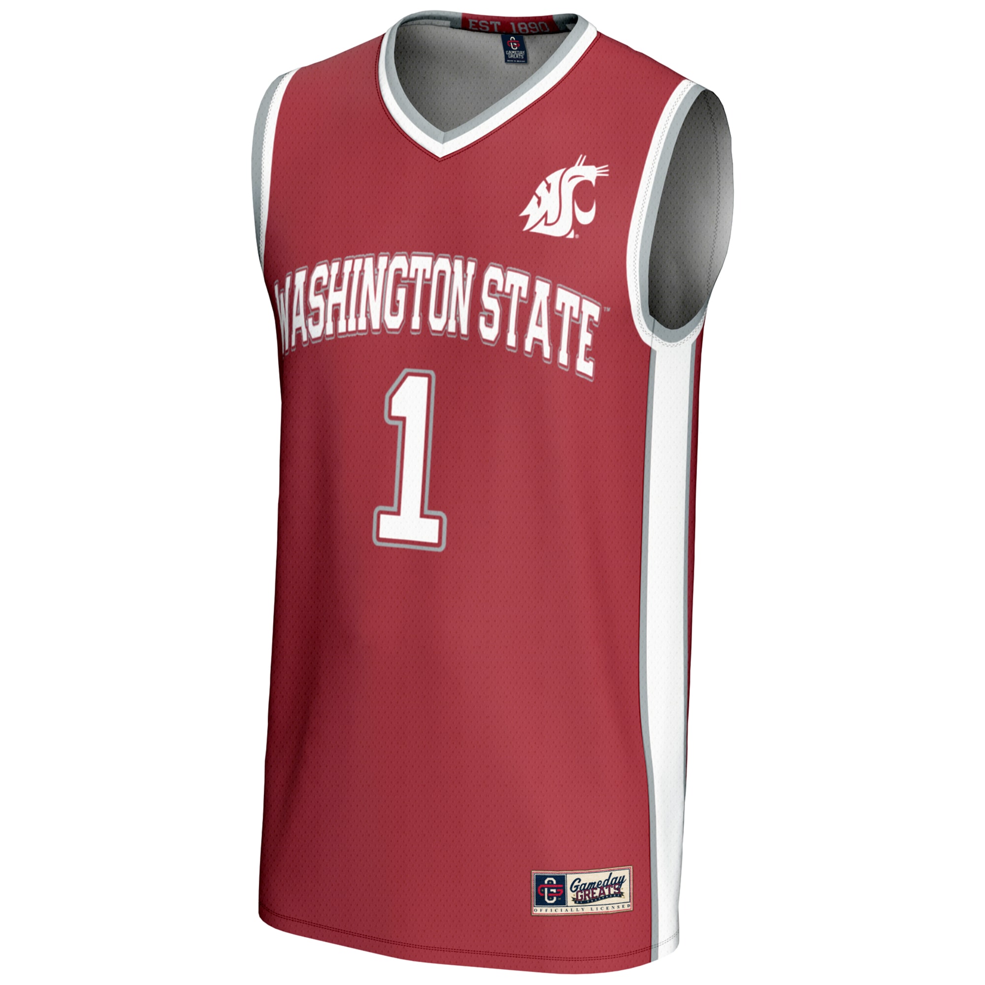 [DDG] Washington State Cougars GameDay Greats Youth Lightweight Basketball Jersey - Crimson
