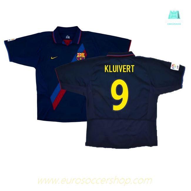Barcelona 2003-04 Third Shirt ((Very Good) XXL) (Kluivert 9)