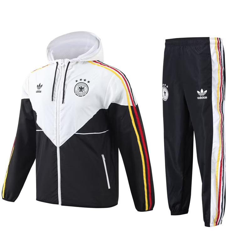 Official Moisture Wicking 2024 Germany White Windbreaker