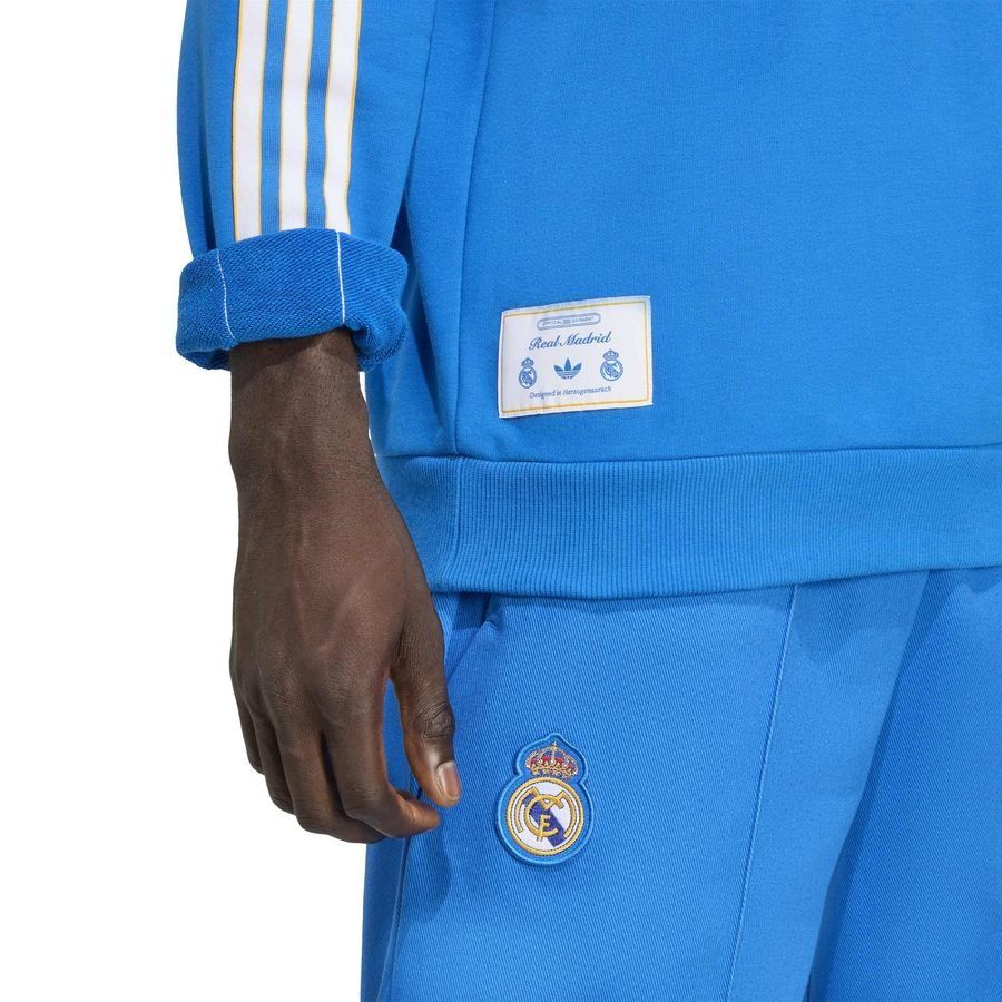 Real Madrid Sweatshirt Terrace Icons - Blue Bird/White